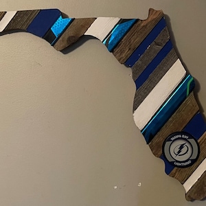 Tampa Bay Lightning, Custom Wood Sign, NHL Hockey, Hockey Wall Art!
