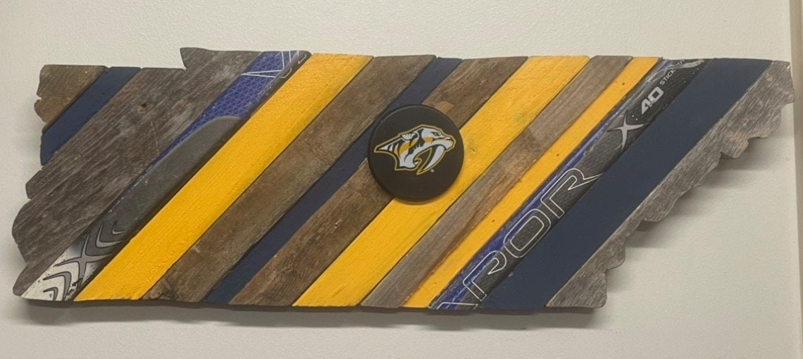 Nashville Predators NHL Rustic Wall Decor Etsy
