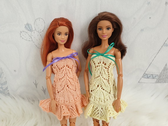 knitted clothes for barbie dolls
