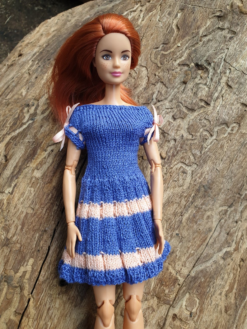 Barbie doll dress with ribbons Etsy