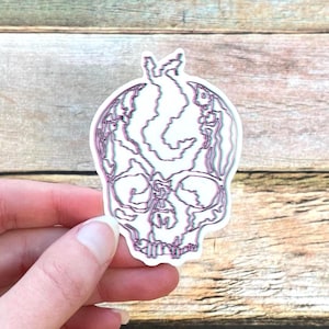 Trippy Bloodborne Madman's Knowledge Sticker, Video Game Glossy Vinyl sticker, PlayStation Water Bottle Stickers