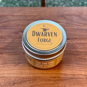 Dwarven Forge candle, Fantasy candle, Soy wax candle, Small candle, Dnd birthday gift, RPG gift, Ember, Oak wood, Spiced ale