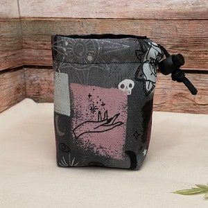 Dnd dice bag, Small dice bag, Purple dice bag, RPG game bag, Dice storage bag, Tabletop rpg game bag, Dungeons and Dragons