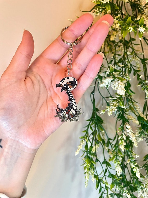 Horizon Forbidden West tallneck keychain, Video game keychain, Aloy HZD, PlayStation games, Gamer gifts, Acrylic keychain