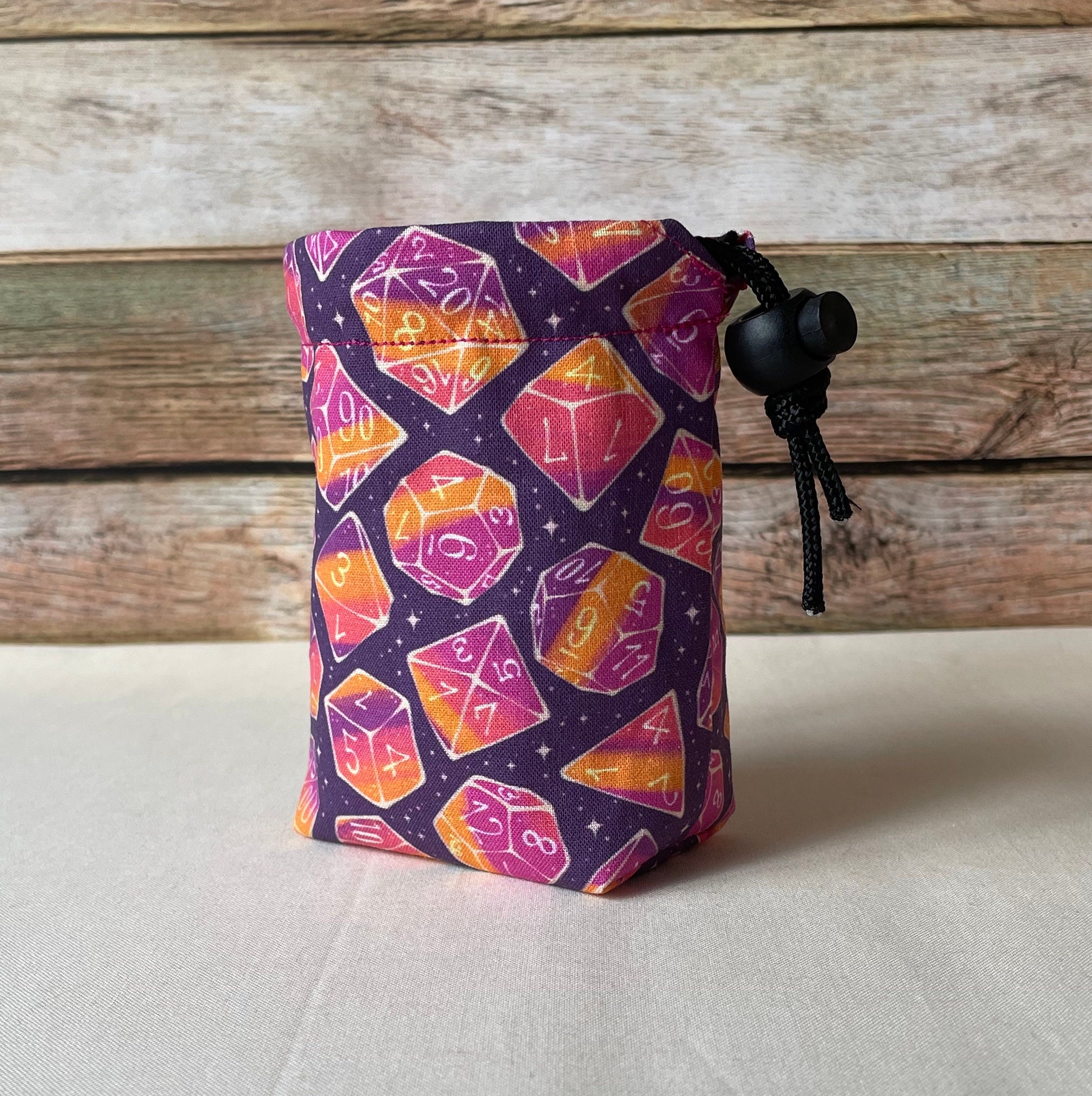 Purple Dice Bag Dice Set Bag Rpg Dice Bag Dnd Dice Pouch Etsy UK
