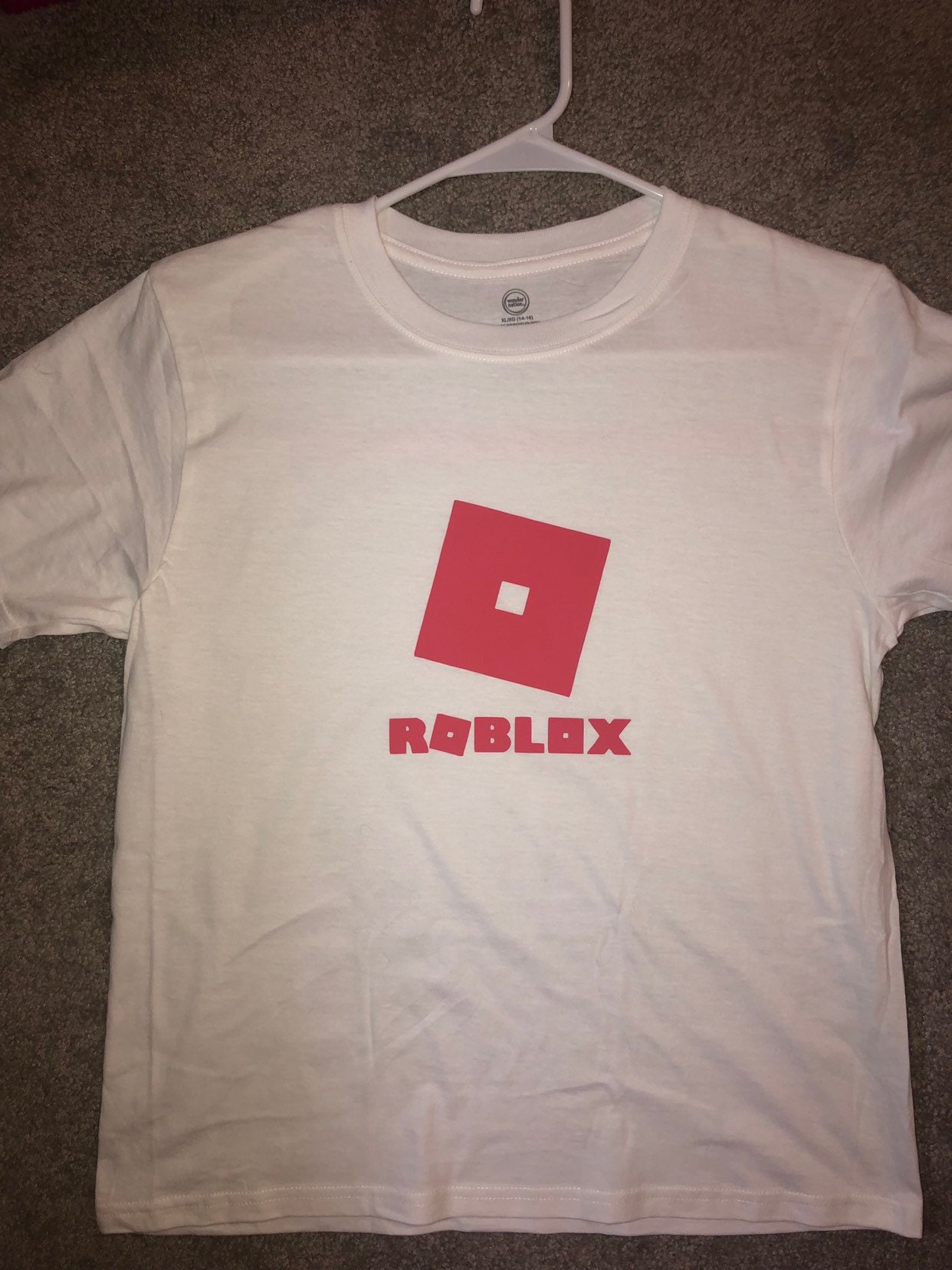 Roblox Logo Basic White T-Shirt by djtoucan in 2023  Roblox, Dont touch my  phone wallpapers, Shirt pins