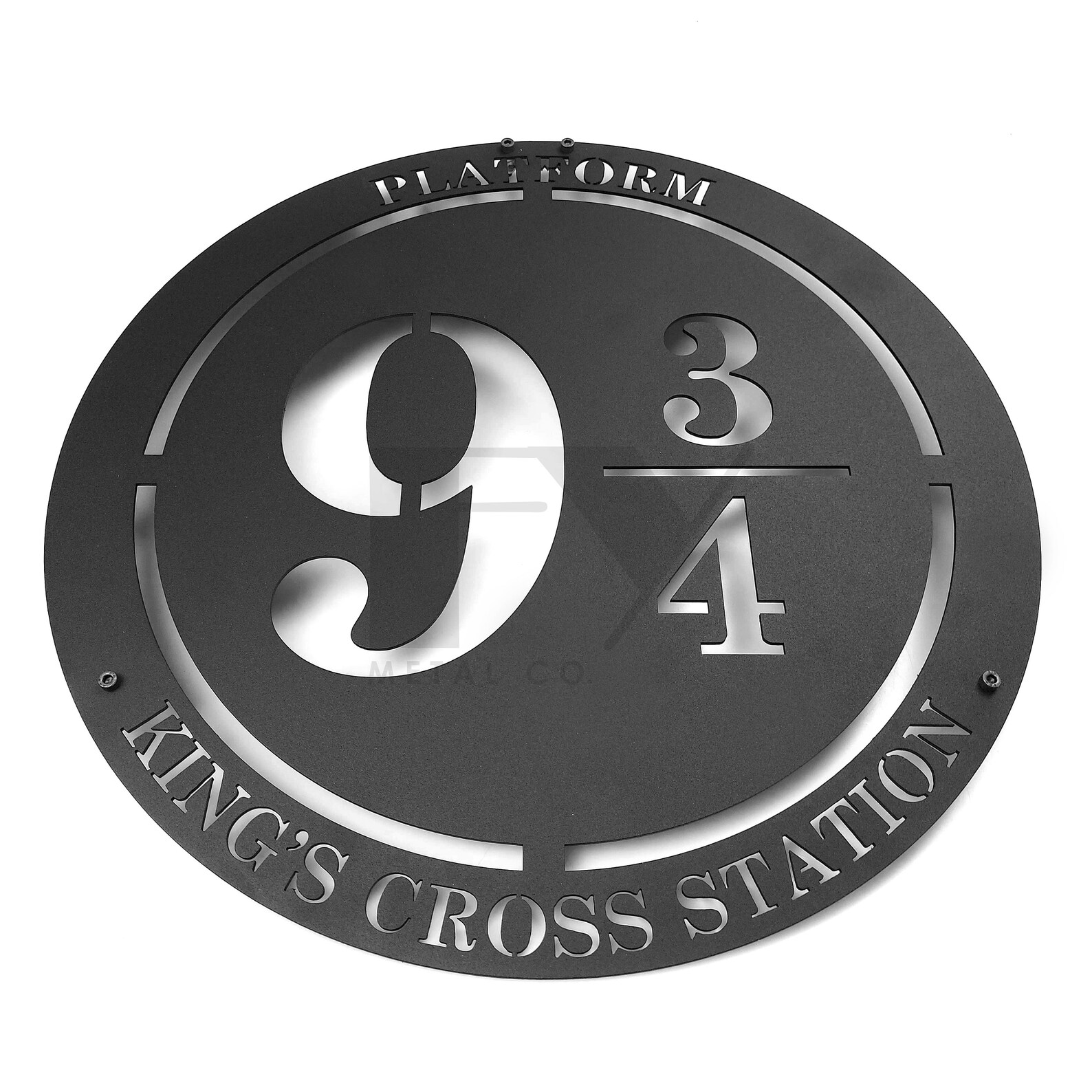 PLATFORM 9 3/4 Metal Wall Art Harry Potter Wall Sign Metal Etsy