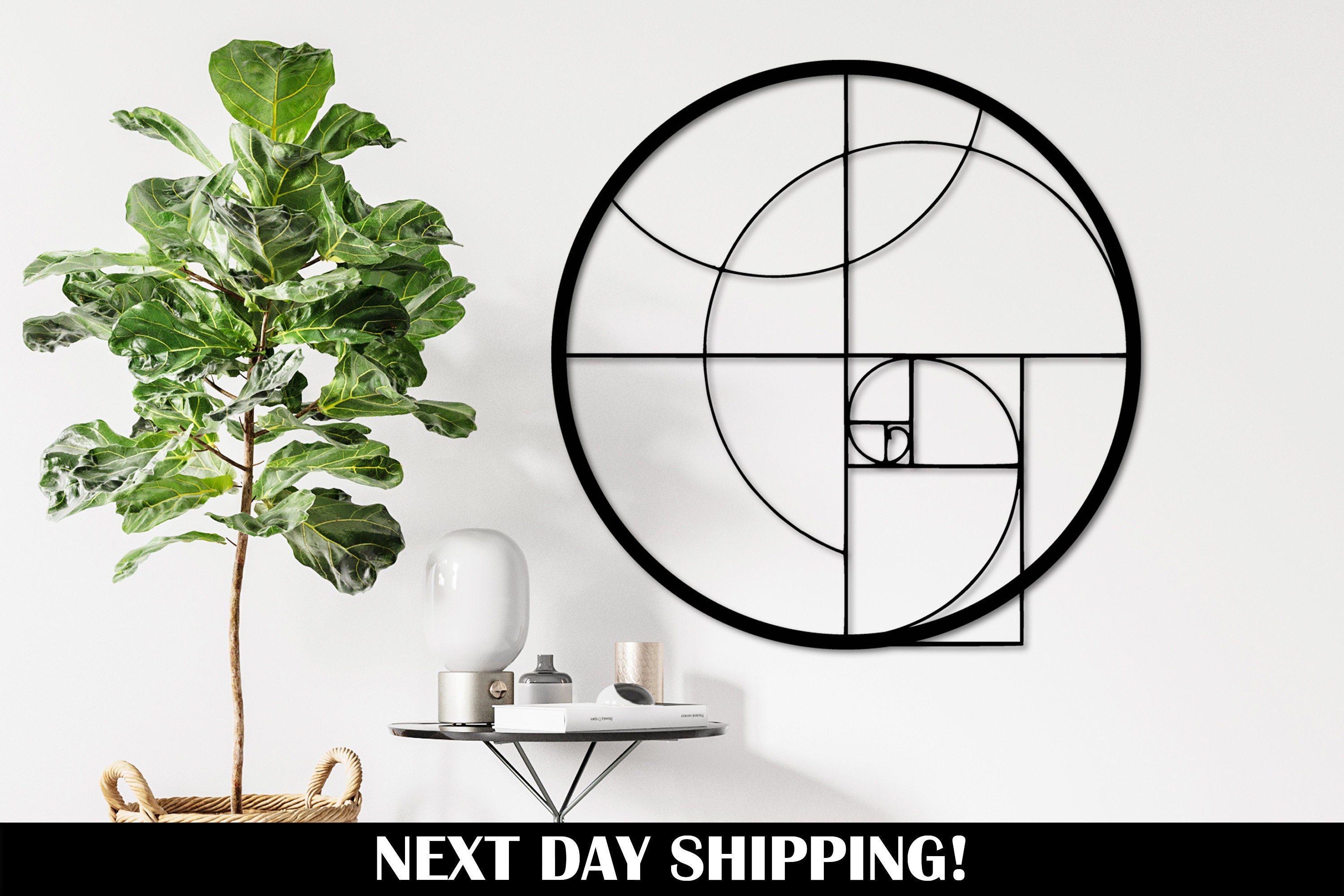 Golden Ratio Metal Wall Art Office Wall Decor Modern Round Etsy Australia