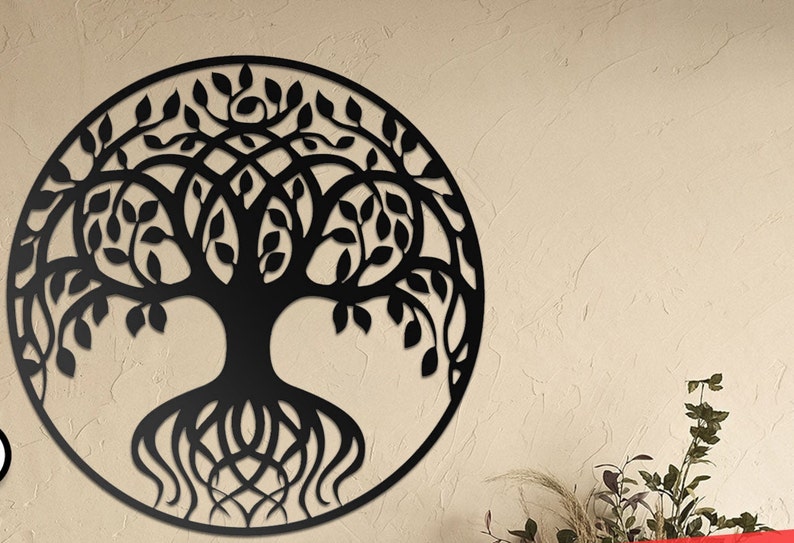 Tree of Life Metal Wall Art Nature Metal Wall Hangings Office Wall Art ...