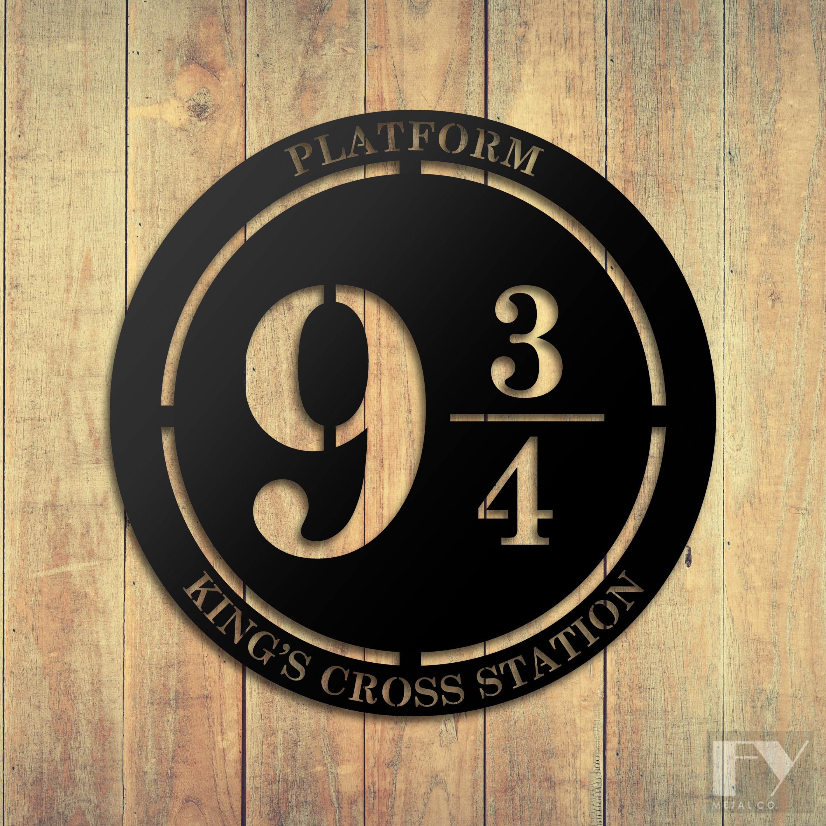PLATFORM 9 3/4 Metal Wall Art Harry Potter Wall Sign Metal Etsy