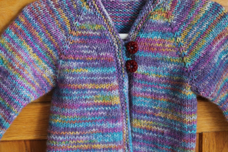 Knitted baby sweater