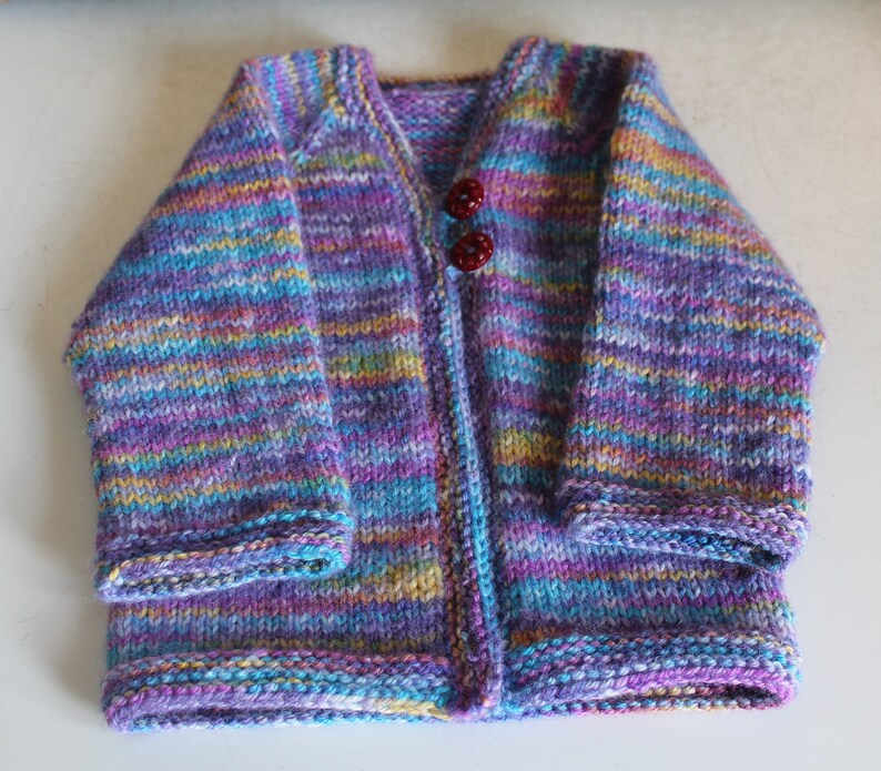 Knitted baby sweater