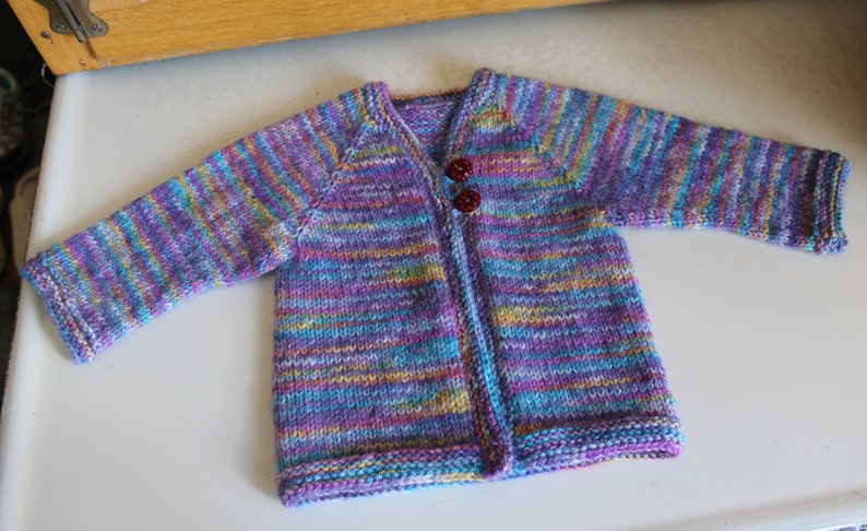 Knitted baby sweater