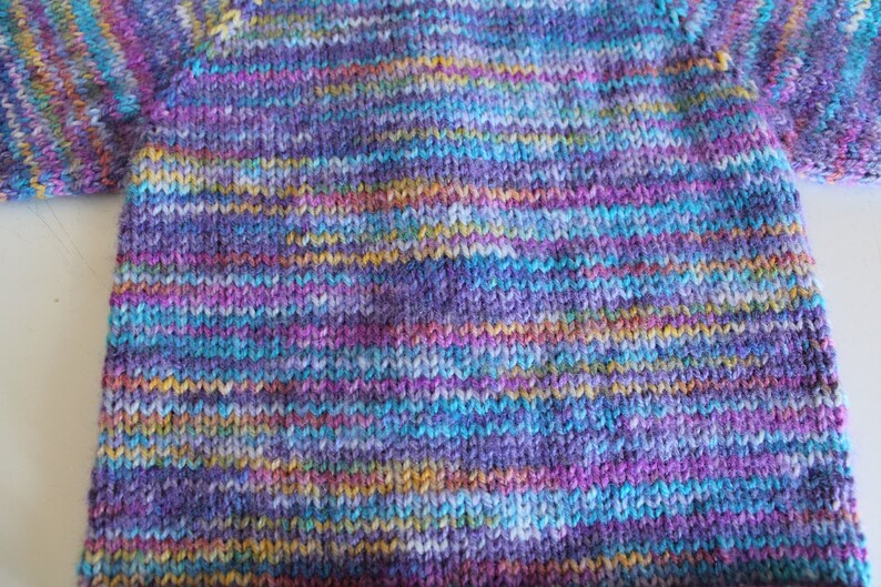 Knitted baby sweater