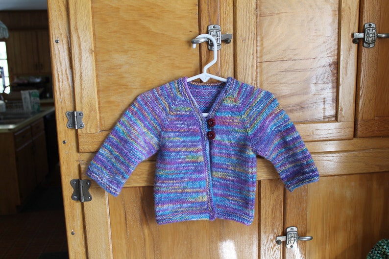 Knitted baby sweater