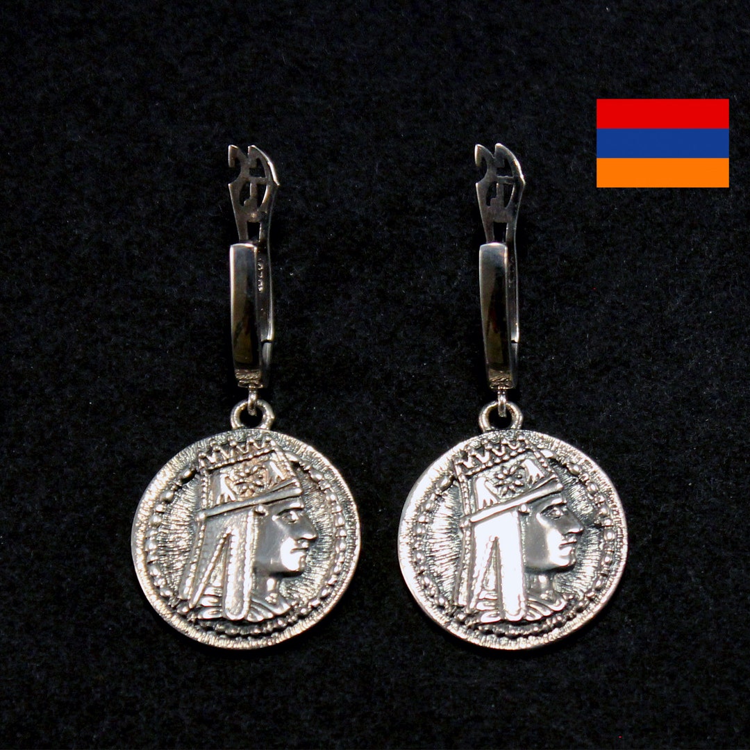 Pendentif Pièce Argent Sterling 925 Tigran Le Grand - Bijou Arménien - Roi D'Arménie - Collier