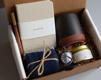 Gift Box for Men, Pocket Watch Gift, Groomsmen Gift Box, Care Package for Him, Hygge Gift, Hygge Box, Gift Set, Gift Box, Mens Gift Box