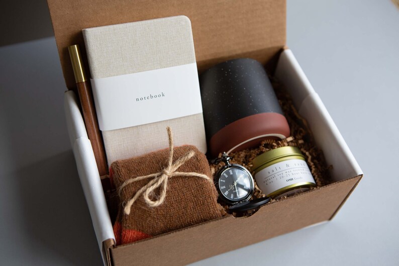 Men's Fall Gift Box, Pocket Watch Gift Box, Hygge Gift Box, Gift for