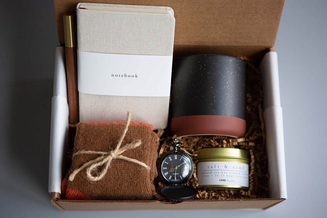 Men's Fall Gift Box, Pocket Watch Gift Box, Hygge Gift Box, Gift for