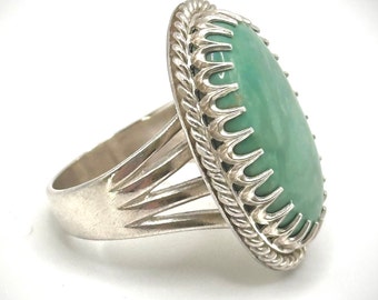 Nevada Tyrone Turquoise Ring: Sterling Silver Statement Jewelry