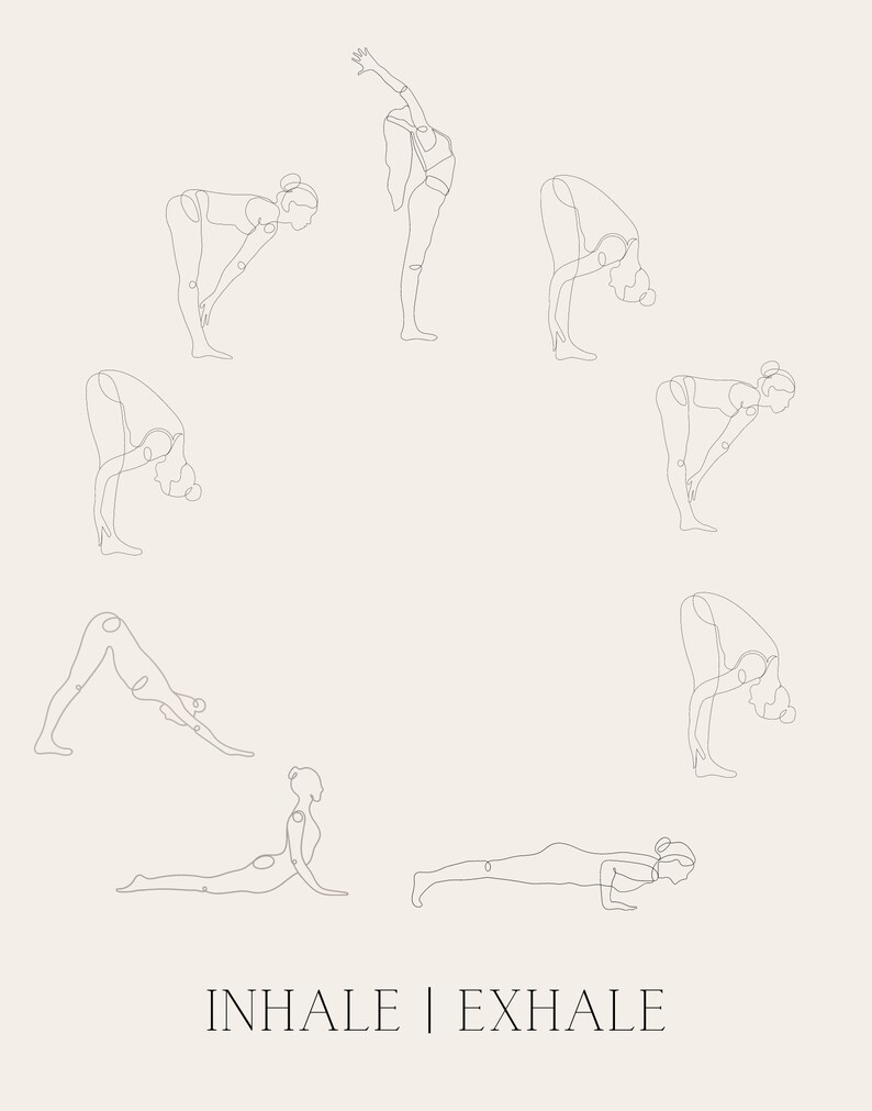 Digital Download Wall Decor Printables Yoga Decor Yoga Sun Sal Etsy