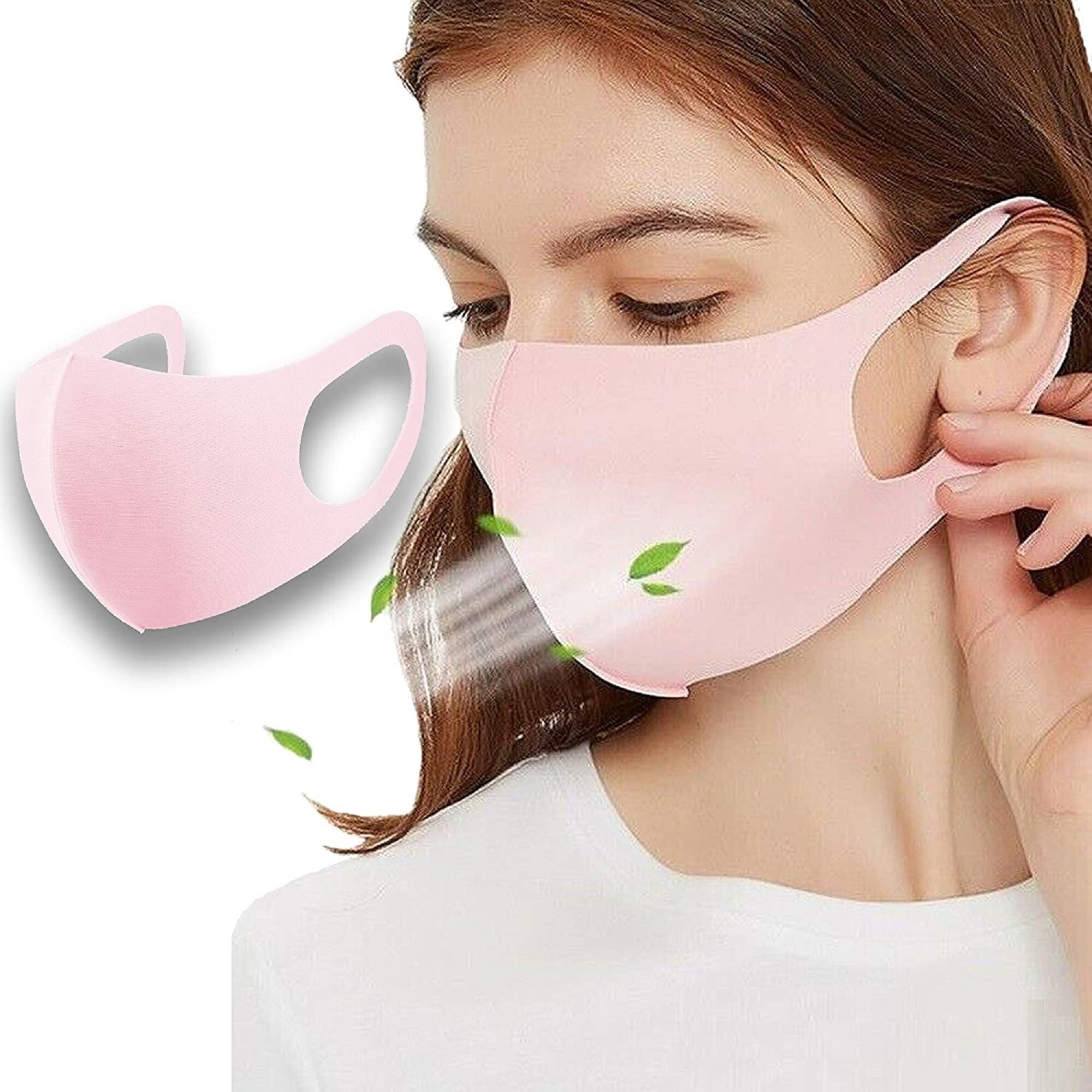 10 Pack Pink Adult Face Mask Anti Dust Breathable Face Mouth Etsy
