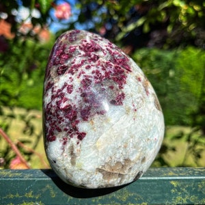 Pink Tourmaline / Rubellite In Quartz Polished Freeform