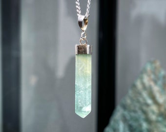 Green Fluorite - Silver 925 Pendants