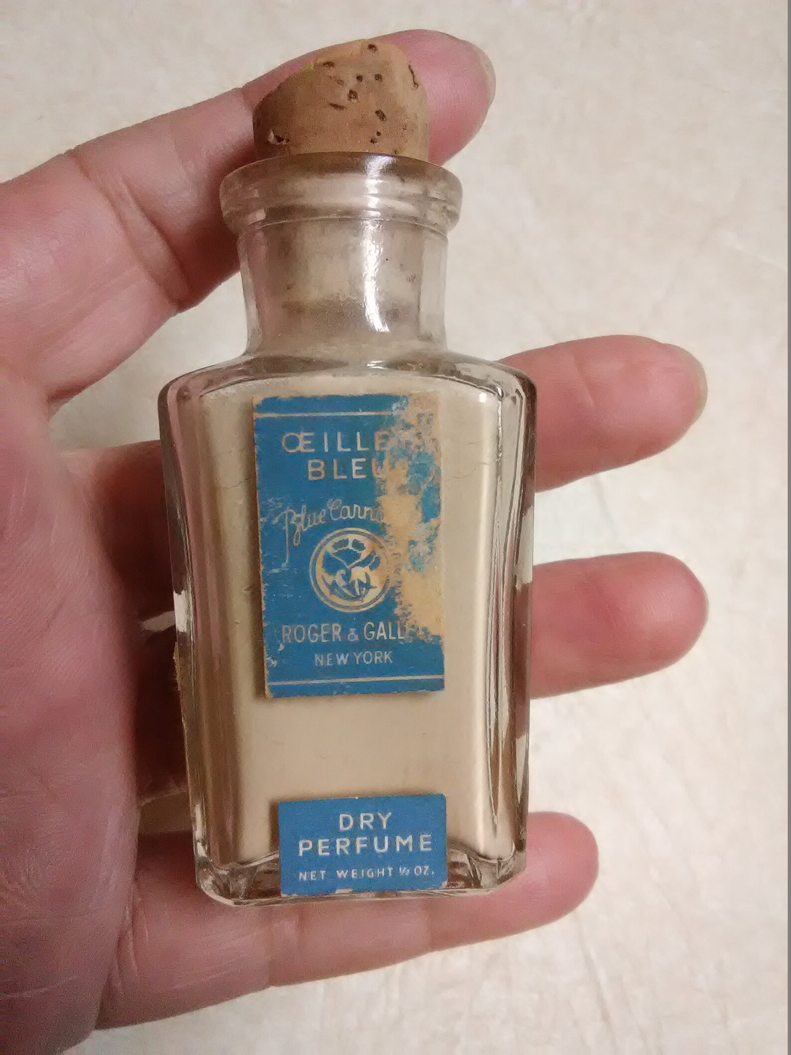 Vintage Ceillet Bleu Blue Carnation Dry Perfume sachet 1/2 Etsy