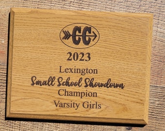 School or business recognition plaques, awards, trophies for events, UIL, sports, recognition.