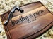 Personalized Gift - Minimalist Gift - Engraved Cutting Board - Custom Cutting Board - Wedding Gift - Housewarming Gift - Anniversary Gift 