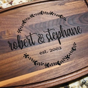 Personalized Gift - Cutting Board - Engraved Cutting Board - Custom Cutting Board - Wedding Gift - Housewarming Gift - Anniversary Gift