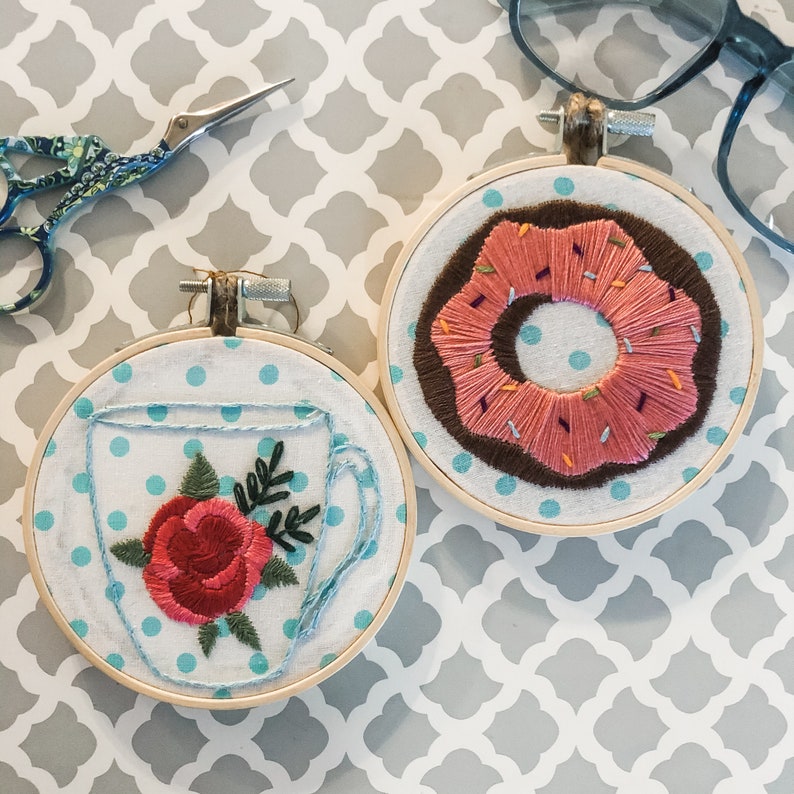 Embroidery With Hoop Wall Art Easter Basket Stuffer for Teens Embroidery Not In A Kit Mother/'s Day gift for Mom Handmade Home Decor