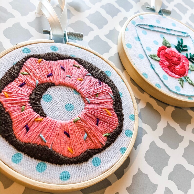 Embroidery With Hoop Wall Art Easter Basket Stuffer for Teens Embroidery Not In A Kit Mother/'s Day gift for Mom Handmade Home Decor