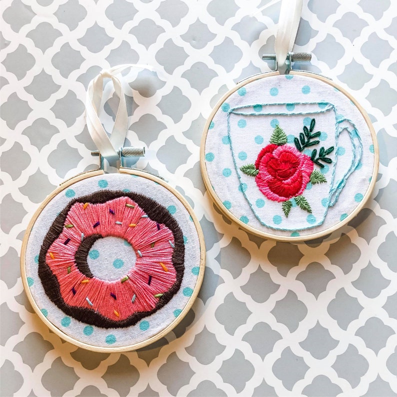 Embroidery With Hoop Wall Art Easter Basket Stuffer for Teens Embroidery Not In A Kit Mother/'s Day gift for Mom Handmade Home Decor