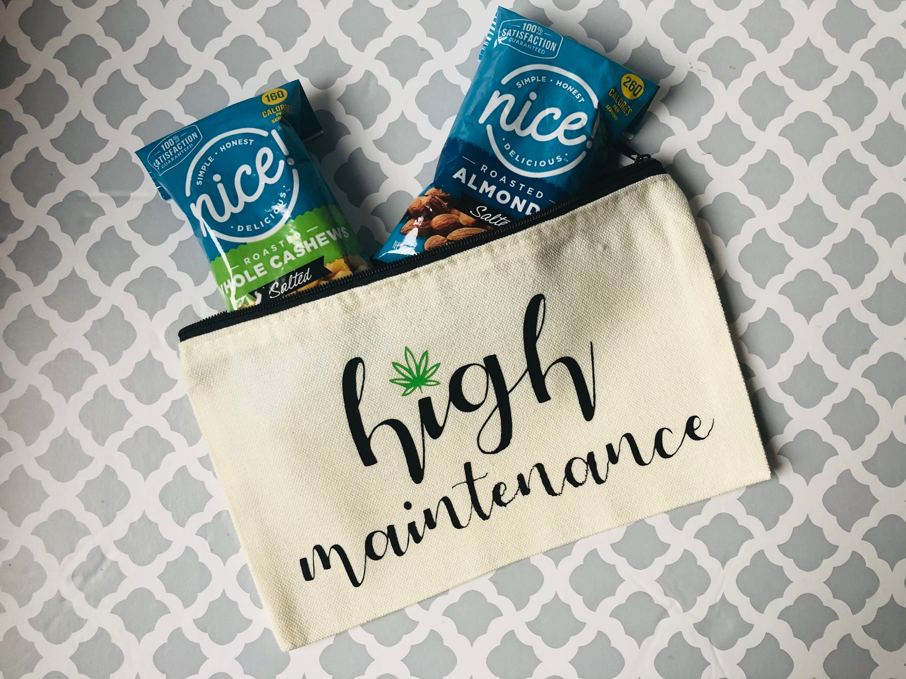 Bolsa de cremallera mediana de alto mantenimiento accesorios | Etsy