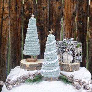 Velvet Green Farmhouse Christmas Tree