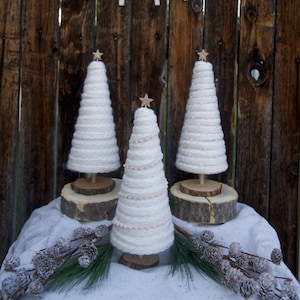Braided White Farmhouse Christmas Tree