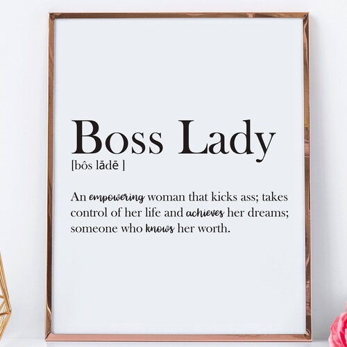 Boss Lady Definition Boss Gift Printable Office Decor Etsy boss-lady-definition-boss-gift-printable-office-decor-etsy