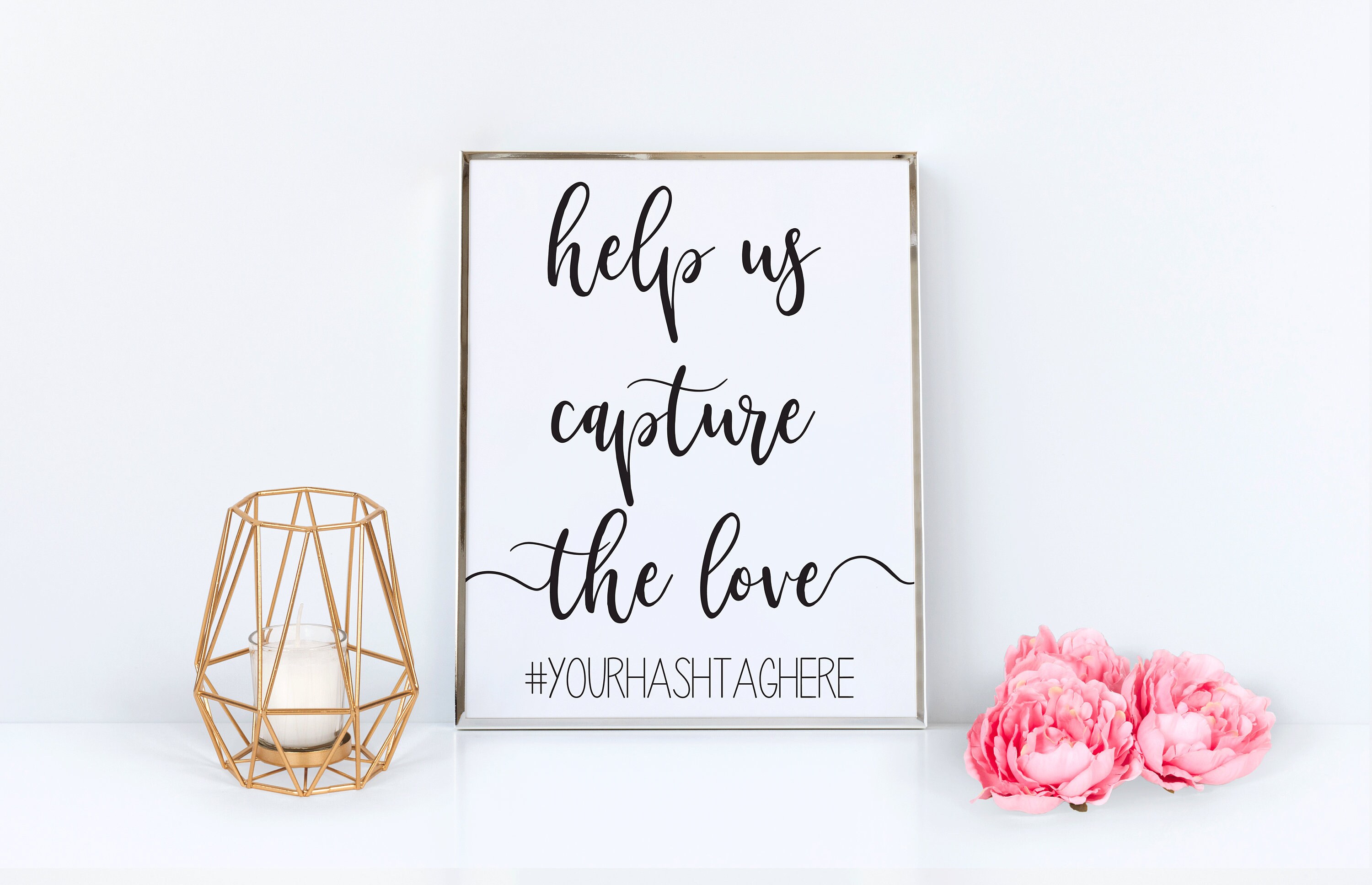 Help Us Capture the Love Wedding Sign Wedding Printable Sign | Etsy