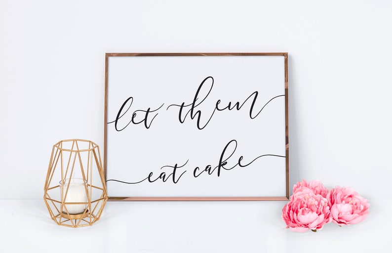 Cake Table Sign Wedding Dessert Table Sign Wedding Cake Etsy