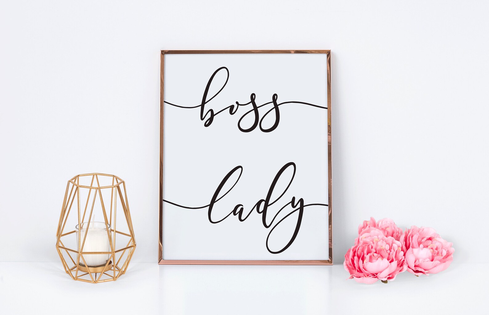 Boss Lady Printable Sign Office Decor Boss Lady Office Etsy