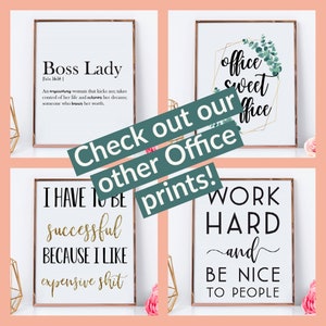 Gold Home Sweet Office Printable Gold Home Office Decor - Etsy