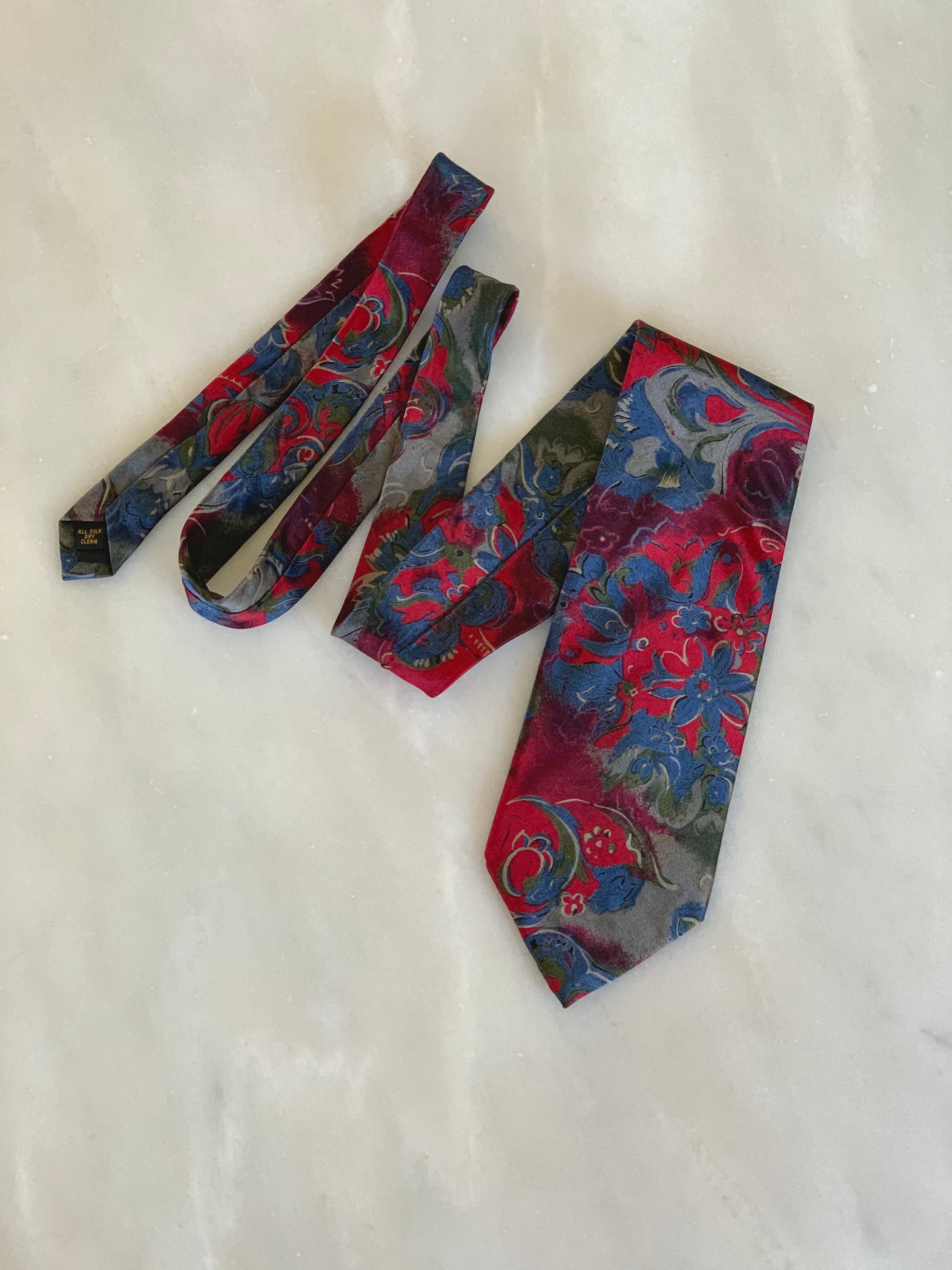 Necktie Vintage Bill Blass for the Bon Marche Tie Silk Tie | Etsy