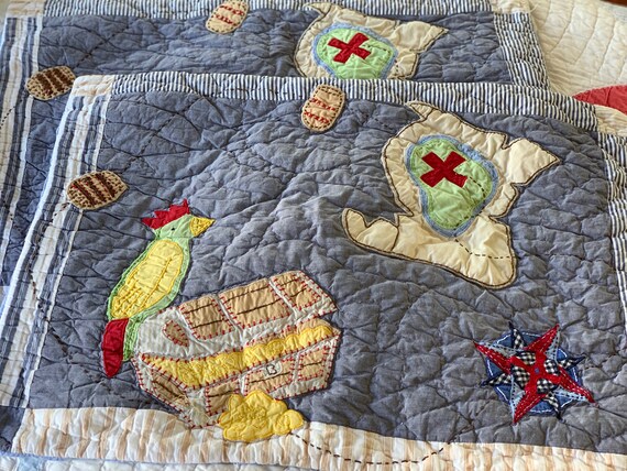 Pottery Barn Kids Pirates Cove Pillow Sham Discontinued Etsy