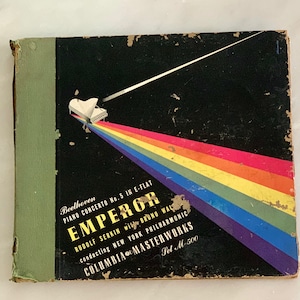 Record Book, Columbia Masterworks, Emperor, Beethoven Piano Concerto No. 5, Rudolf Serkin with Bruno Walter Conducting New York Philharmonic
