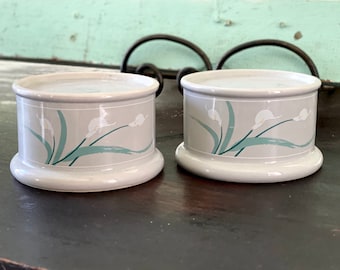 Candle Holder Set, Home Decor, Vintage Ceramic Candle Holders by Candle Compliments, Vintage Decor, Vintage Candle Holder, Gift, Dining Room