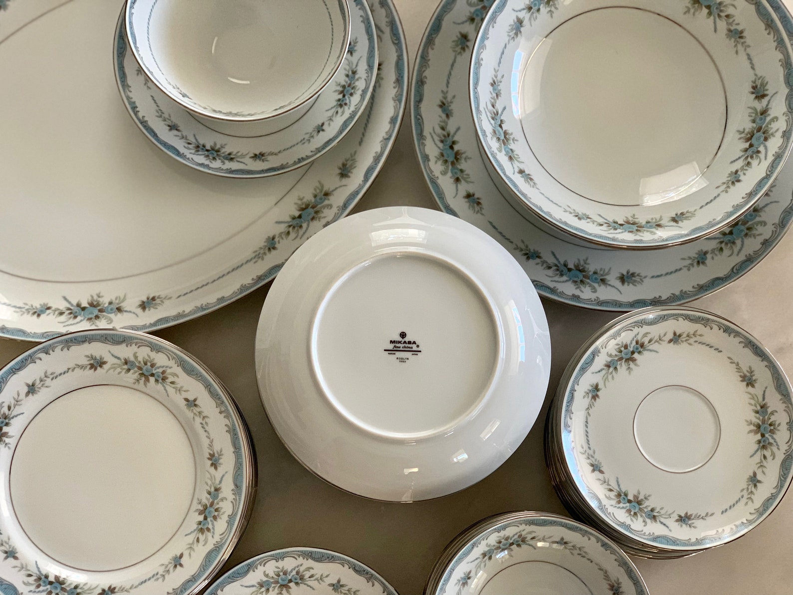 Mikasa Fine China Vintage Mikasa Roslyn Pattern Mikasa 5650 Etsy