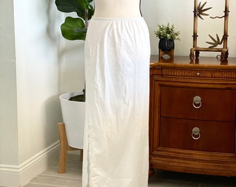 Slip, Vintage Wilmot Slip in Creamy White size Small, Vintage Long Slip in White, Vintage Undergarment, Authentic Vintage Slip