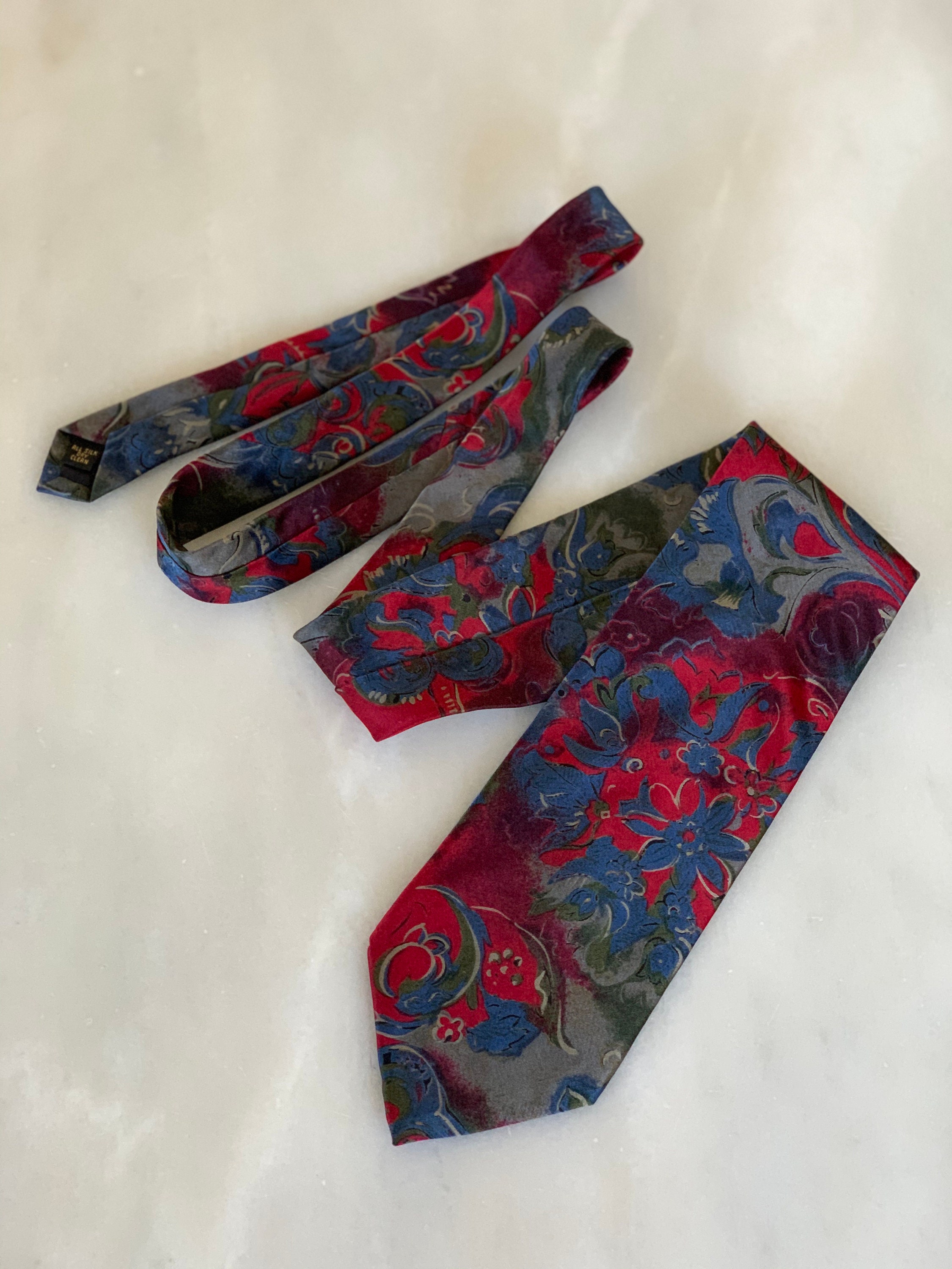 Necktie Vintage Bill Blass for the Bon Marche Tie Silk Tie | Etsy